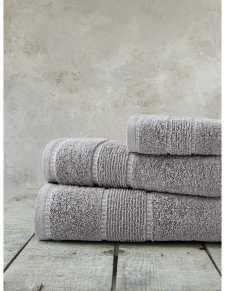 Σετ Πετσέτες (30x50 + 50x90 + 70x140) - Pivot Gray Nima Home