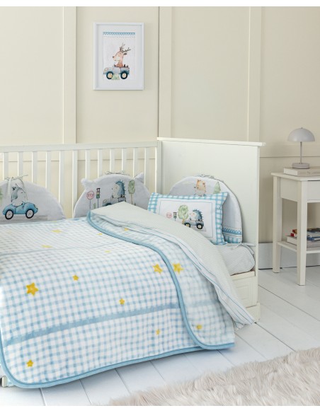 Κουβέρτα Βελουτέ Κούνιας 110x140 - Nini Nima Bebe