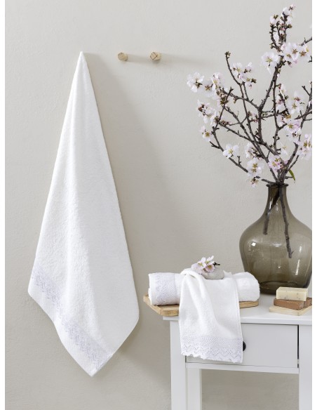 Σετ Πετσέτες (30x50 + 50x90 + 70x140) - Demur White Nima Home