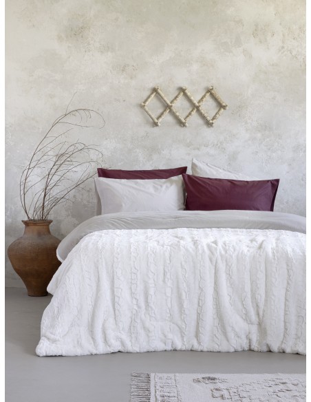 Κουβέρτα/Πάπλωμα Μονό 160x220 - Velure Cream Nima Home