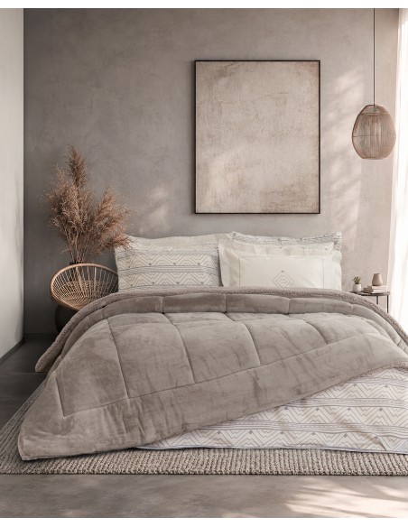 Κουβέρτα/Πάπλωμα Μονό 160x220 - Cira Cigar Beige Nima Home