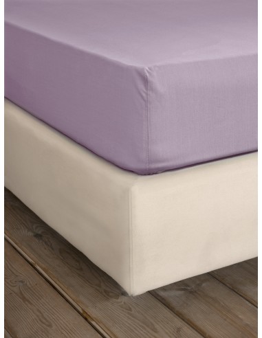 Σεντόνι Μονό με Λάστιχο Unicolors - Pale Mauve...