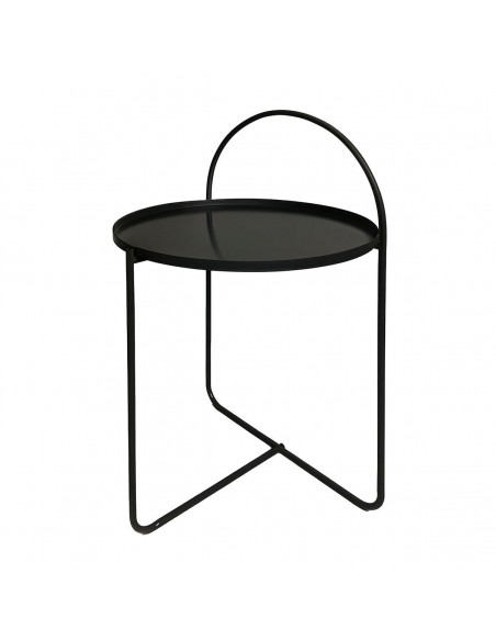 Side Table Μεταλλικό Μαύρο Φ40x65cm MRShome