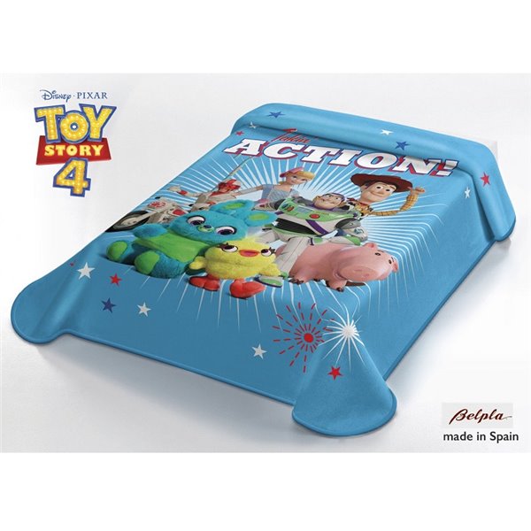 Κουβέρτα Βελουτέ Μονή Belpla Toy Story