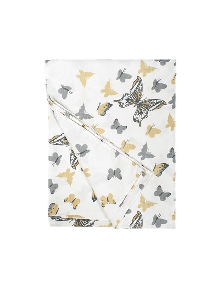Σεντόνια Κούνιας (σετ) Dimcol Butterfly 55 Beige