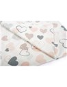 Σεντόνια Κούνιας (σετ) Dimcol Hearts 09 Coral