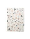 Σεντόνια Κούνιας (σετ) Dimcol Hearts 09 Coral