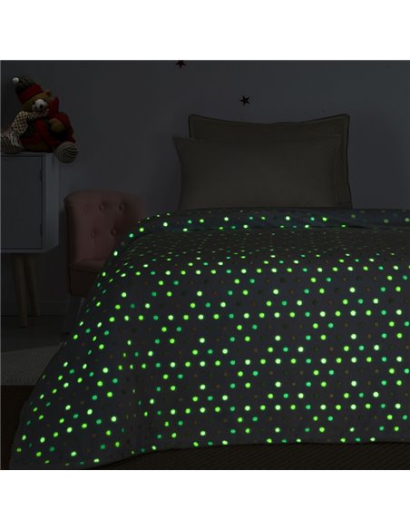 Φωσφοριζέ Κουβέρτα Μονή Fleece Palamaiki Bubble
