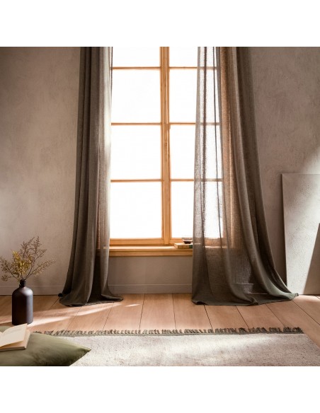 Κουρτίνα Με Τρουκς 140Χ280 Gofis Home 502/07 Combe Χακί