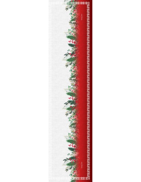 Χριστουγεννιάτικο Runner Laser Cut 40x160 Saint Clair 2034
