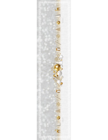 Χριστουγεννιάτικο Runner Laser Cut 40x160 Saint Clair 2033
