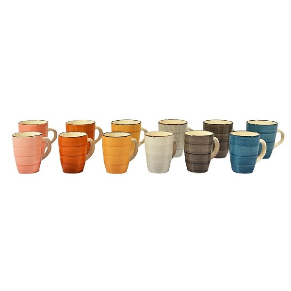 Κούπα Ρουστίκ 12oz Sidirela E-3325 Γκρί Σκούρο