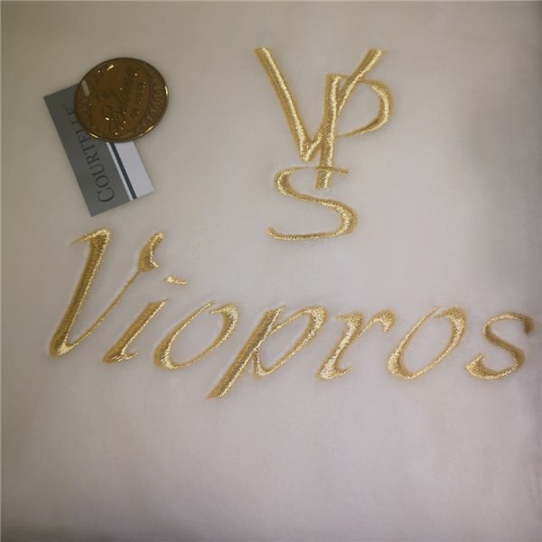 Κουβέρτα Βελουτέ Υ/Δ Viopros Εκρού
