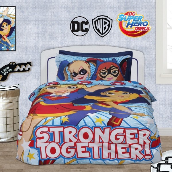 Παπλωματοθήκη Μονή (σετ) Das Home 5005 Super Hero Girls