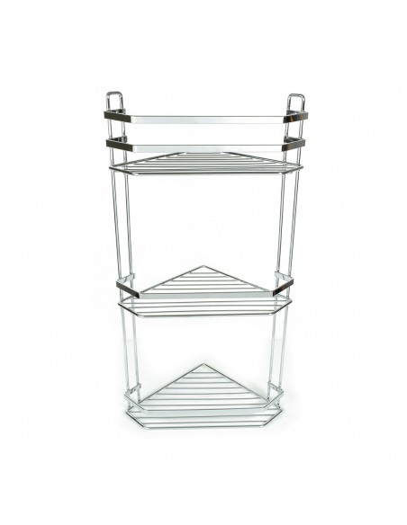 Ραφιέρα Μπάνιου Γωνιακή 3 Θέσεων εstia Elegant Inox 02-6464