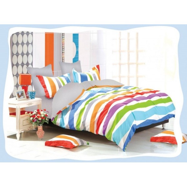 Πάπλωμα Μονό Emileon Textile Rainbow
