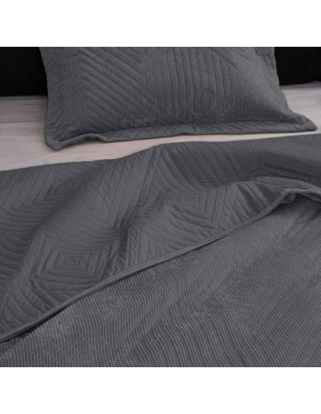 Κουβερλί Υπέρδιπλο 220x240 Palamaiki Dizza Grey
