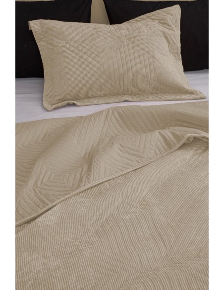 Κουβερλί Υπέρδιπλο 220x240 Palamaiki Dizza Vanilla