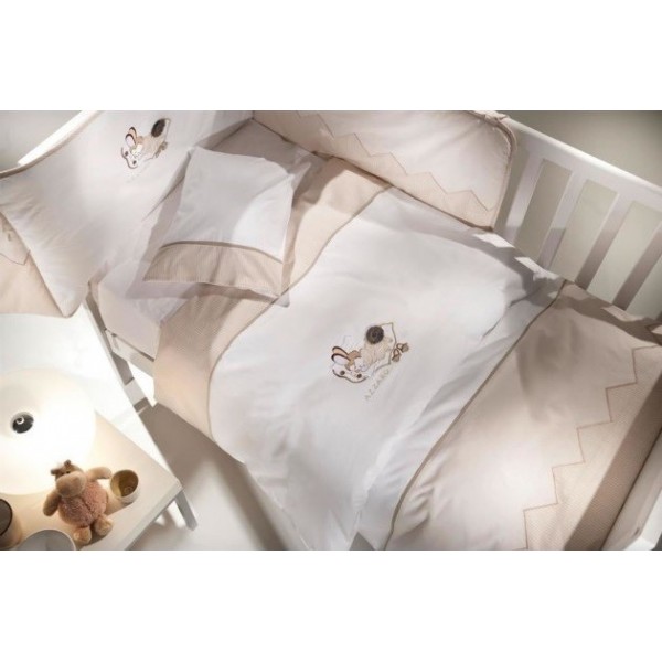 Κατωσέντονο Κούνιας (σετ) Azzaro Rabbit Beige