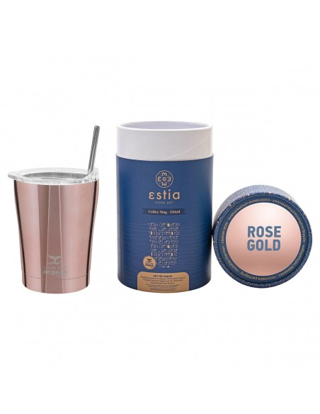 Θερμός Coffee Mug 350ml εstia Save The Aegean 01-12489 Rose Gold