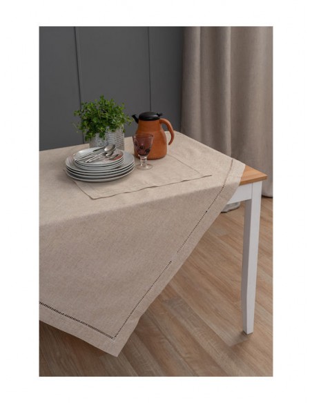 Τραπεζομάντηλο Κουζίνας 140x180 Palamaiki Liana White