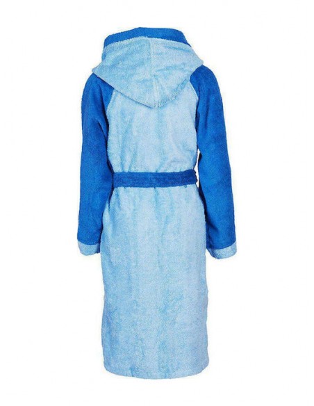 Μπουρνούζι Με Κουκούλα Dim Collection Happy Smile Σιέλ