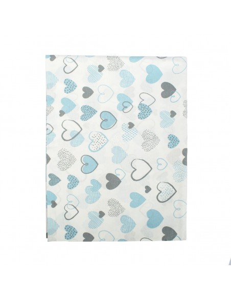 Πάνα Αγκαλιάς Χασέ 80x80 Dimcol Hearts 08 Blue