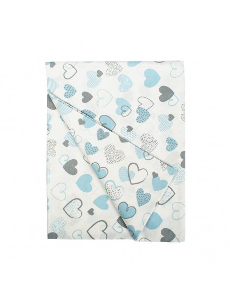 Πάνα Αγκαλιάς Χασέ 80x80 Dimcol Hearts 08 Blue