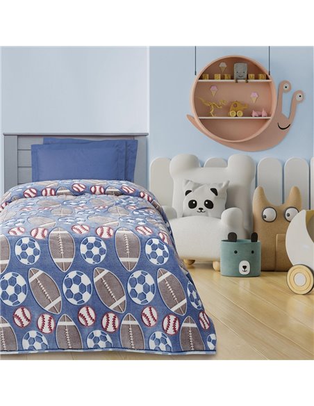 Κουβέρτα Μονή Fleece Das Home 4773