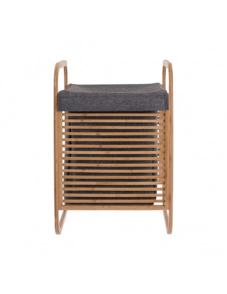 Καλάθι Απλύτων Bamboo Με Υφασμάτινη Θήκη εstia 02-13042