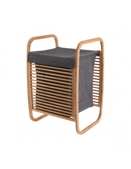 Καλάθι Απλύτων Bamboo Με Υφασμάτινη Θήκη εstia 02-13042