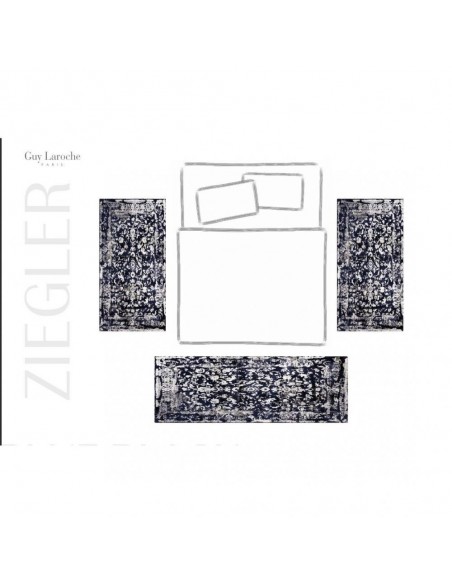 Σετ Κρεβατοκάμαρας 3 Τεμαχίων Guy Laroche Ziegler Blue Black