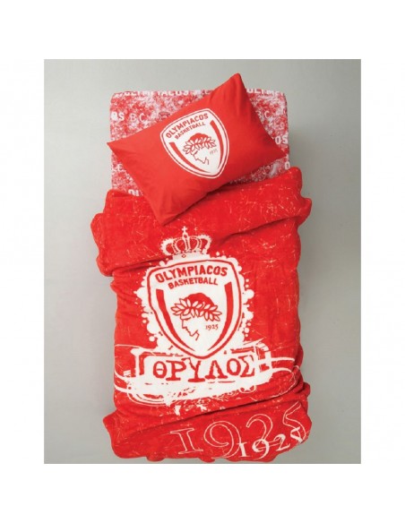 Κουβέρτα Βελουτέ Μονή Palamaiki Olympiacos Velour/3