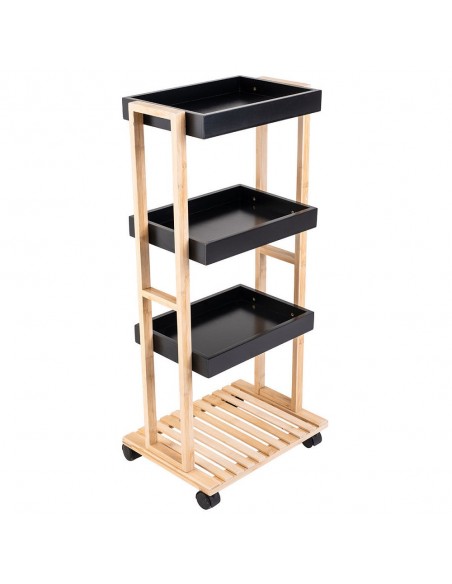 Τρόλεϊ Κουζίνας Bamboo 4 Επιπέδων 40x30x88cm εstia 01-13035