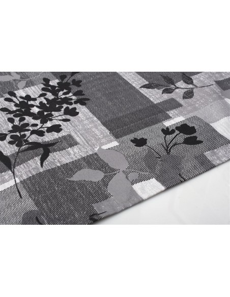 Τραπεζομάντηλο 140x220 & Τραβέρσα (σετ) Αλέκιαστο Dimcol Branch 462 Grey