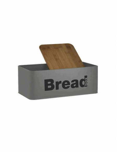 Ψωμιέρα Μεταλλική (σετ) Με 3 Δοχεία Bamboo Sidirela E-4209