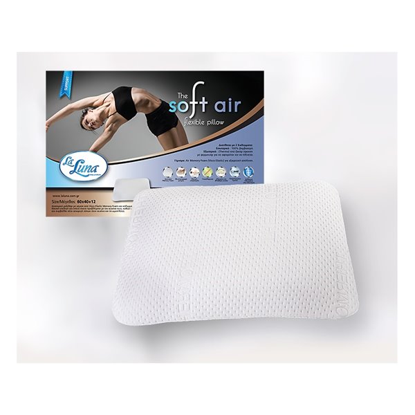 Μαξιλάρι Ύπνου Ανατομικό Μέτριο La Luna The Soft Air Flexible