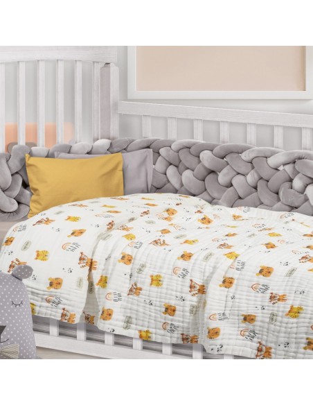 Κουβέρτα-Μουσελίνα Κούνιας 105x150 Das Home 6622 Relax