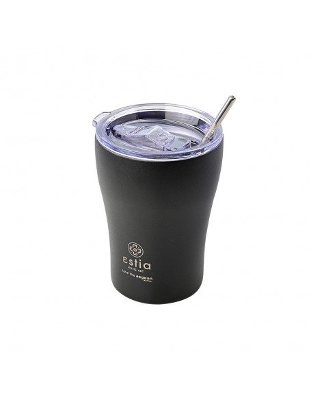 Θερμός Coffee Mug 350ml εstia Save The Aegean Midnight Black 01-12083