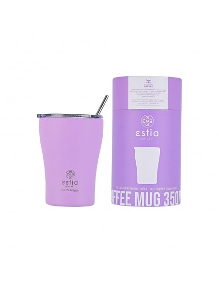 Θερμός Coffee Mug 350ml εstia Save The Aegean Lavender Purple 01-12090