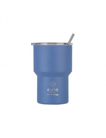 Θερμός Mug Lite 400ml εstia Save The Aegean 01-18450 Denim Blue