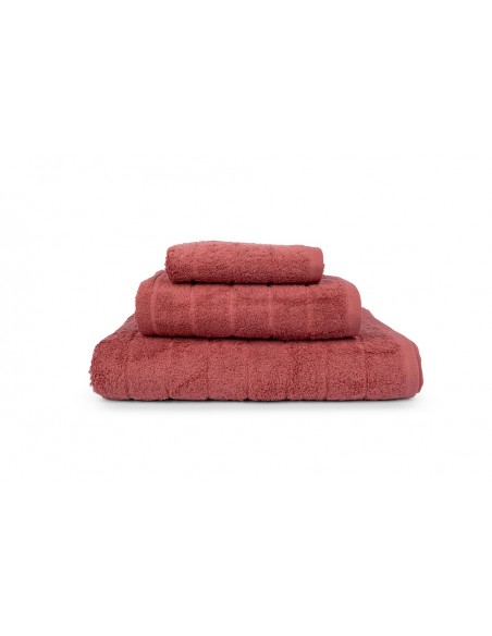Σετ (3 Τμχ) Πετσέτα Mcdecor Stripe Wine