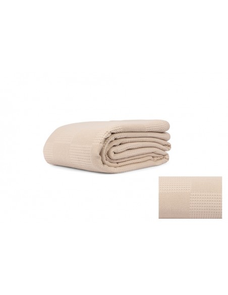 Κουβέρτα Πικέ Bebe (100X105) Mcdecor Beige