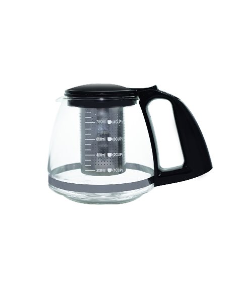 Τσαγέρα Γυάλινη Με Ανοξείδωτο Φίλτρο 1250ML εstia 01-8758