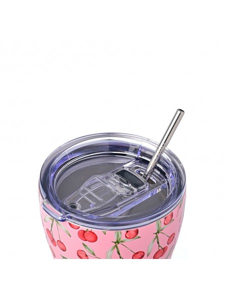 Θερμός Coffee Mug Save The Aegean 350ml εstia 01-16876 Cherry Rose εstia