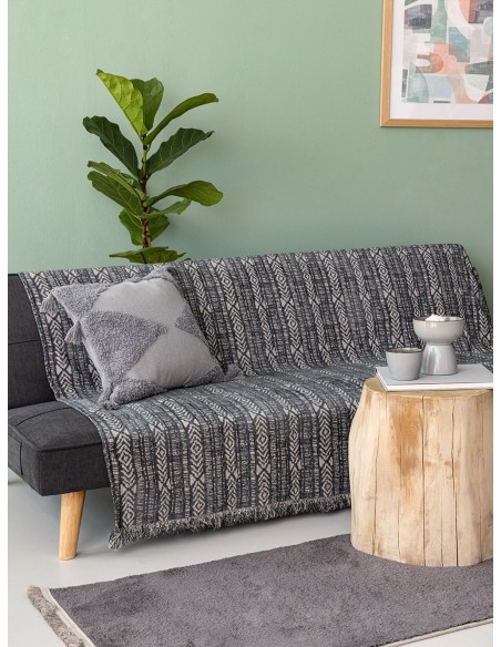 Ριχτάρι Τριθέσιο 180x300 Palamaiki Basil Grey
