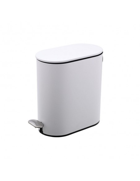 Κάδος Απορριμμάτων Μεταλλικός Soft Close Slim 5LT Λευκό Mat εstia 02-14575