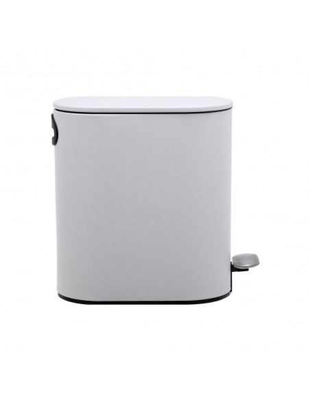 Κάδος Απορριμμάτων Μεταλλικός Soft Close Slim 5LT Λευκό Mat εstia 02-14575