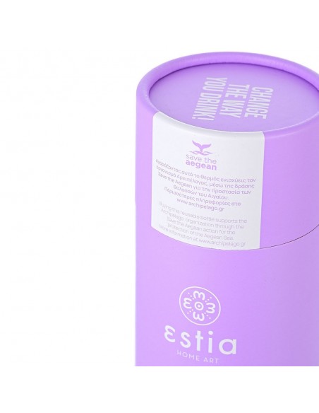 Θερμός 500ml εstia Save The Aegean Purple Μatte 01-8581