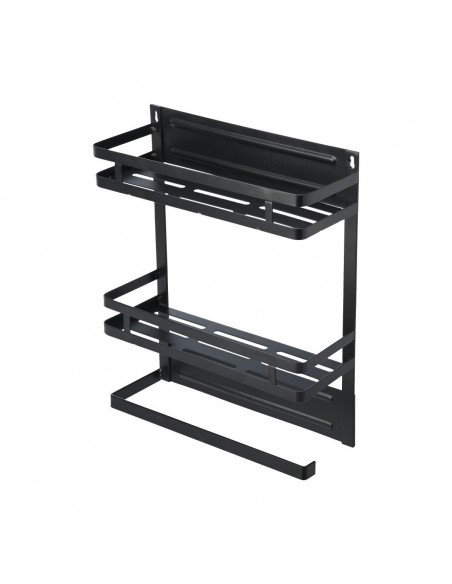 Ραφιέρα Κουζίνας Μεταλλική Διώροφη 30x11x37cm Με Βάση Για Ρολό Κουζίνας εstia 02-18153